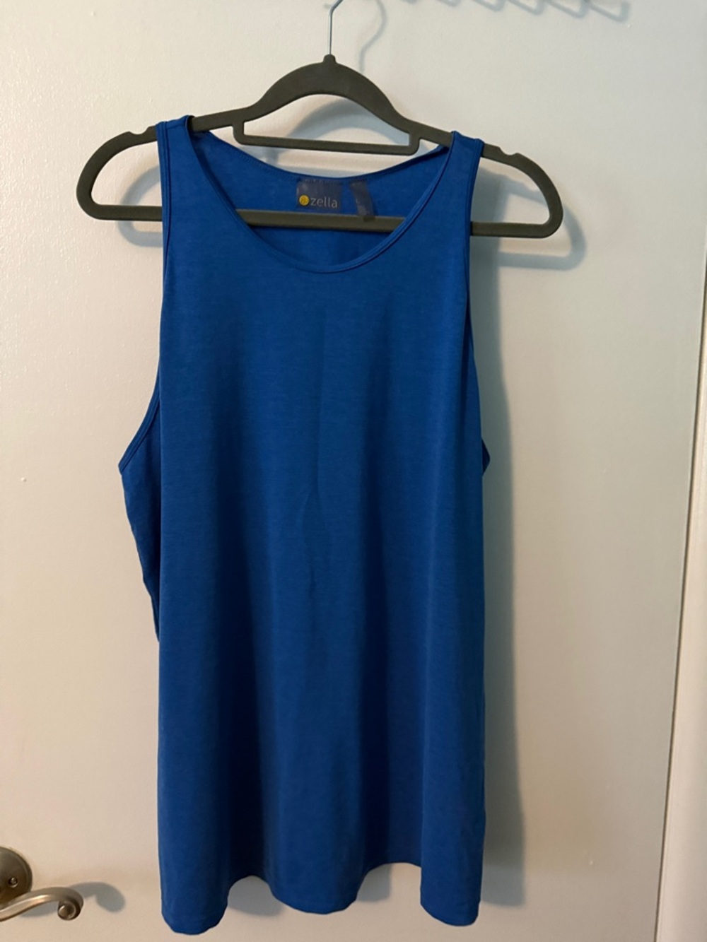 Zella Blue Scoop Neck Athletic Tank